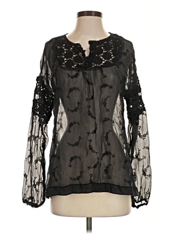 4 Love and Liberty Long Sleeve Silk Top (view 1)