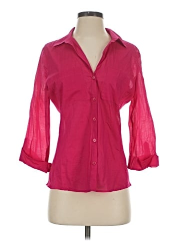 Ann Taylor Factory 3/4 Sleeve Button-Down Shirt (view 1)