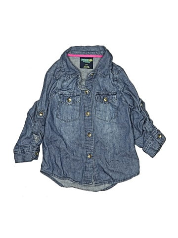 Genuine Kids from Oshkosh 3/4 Sleeve Button-Down Shirt (view 1)