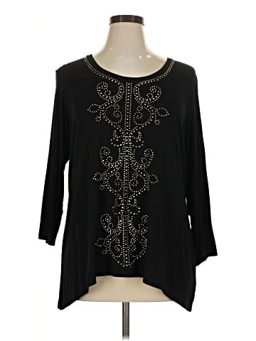 JM Collection 3/4 Sleeve T-Shirt (view 1)