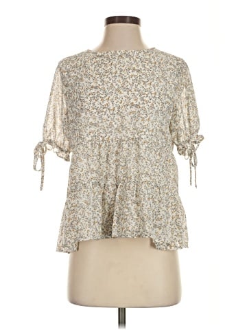 Paper Crane 3/4 Sleeve Blouse (view 1)