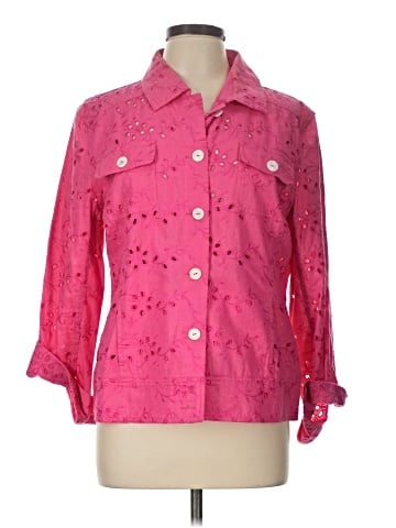 Chico's 3/4 Sleeve Button-Down Shirt (view 1)