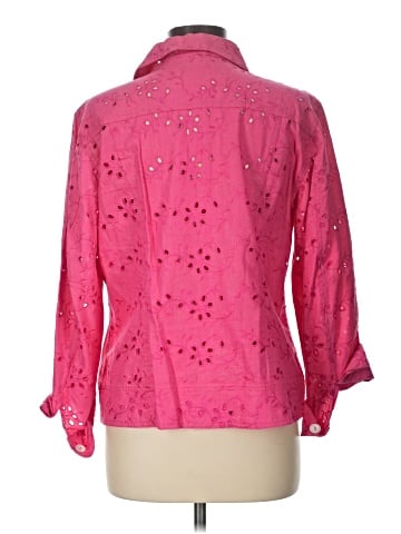 Chico's 3/4 Sleeve Button-Down Shirt (view 2)