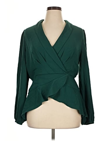 BCBGMAXAZRIA Long Sleeve Blouse (view 1)