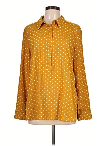 Ann Taylor Factory Long Sleeve Blouse (view 1)