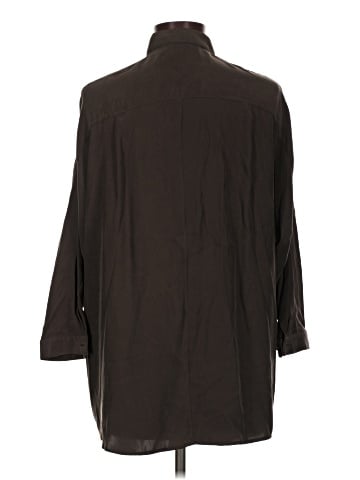 Vince. 3/4 Sleeve Silk Top (view 2)