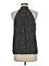 THML 100% Polyester Black Sleeveless Blouse Size M - photo 2