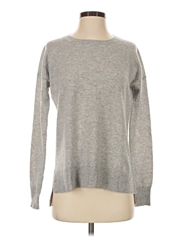 Aqua Cashmere Pullover Sweater (view 1)