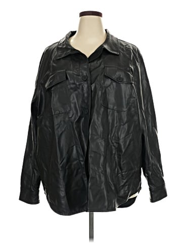 Avenue Faux Leather Jacket (view 1)