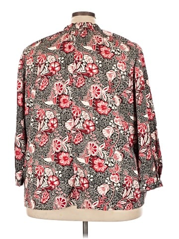 Lane Bryant 3/4 Sleeve Button-Down Shirt (view 2)