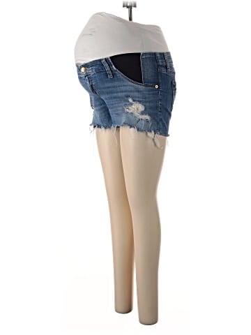 Isabel Maternity Denim Shorts (view 1)
