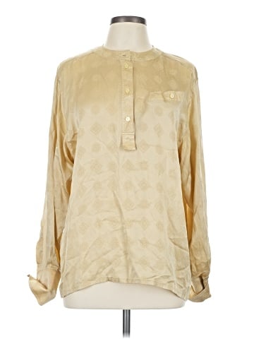 Escada Long Sleeve Silk Top (view 1)