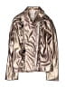 Little Lass 100% Polyurethane Metallic Gold Jacket Size 7 - 8 - photo 1