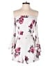 Socialite 100% Polyester Floral White Romper Size S - photo 1