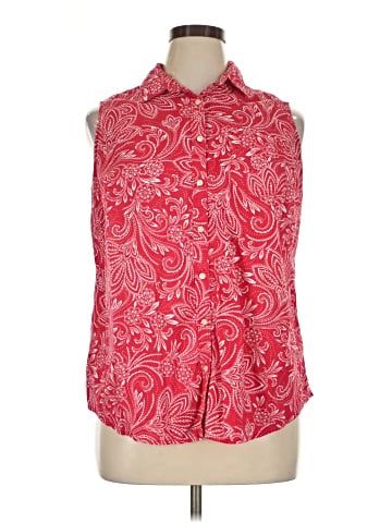 St. John's Bay Sleeveless Button-Down Shirt (view 1)