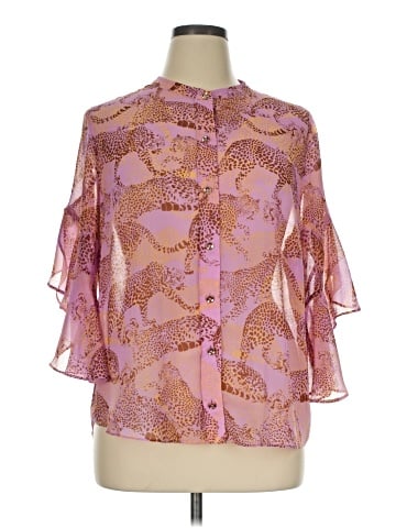 CAbi 3/4 Sleeve Blouse (view 1)