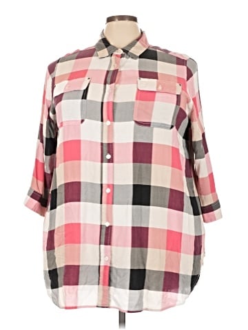 Avenue 3/4 Sleeve Button-Down Shirt (view 1)