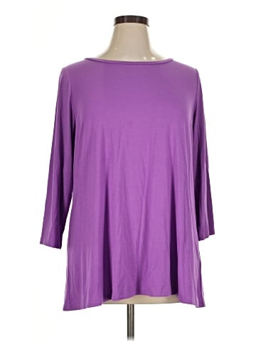 Susan Graver 3/4 Sleeve T-Shirt (view 1)
