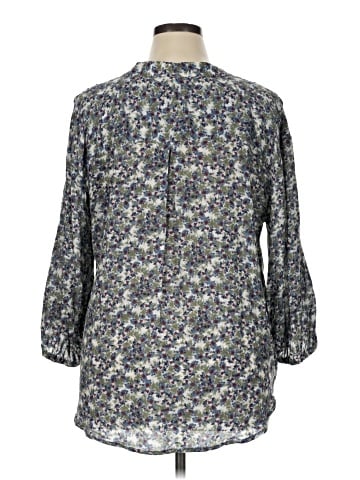Caslon 3/4 Sleeve Blouse (view 2)