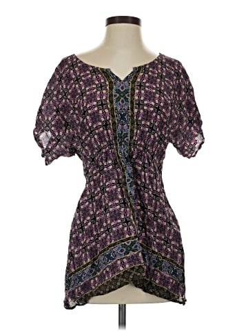 Fei Short Sleeve Silk Top (view 1)