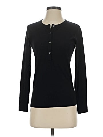 James Perse Long Sleeve Polo (view 1)