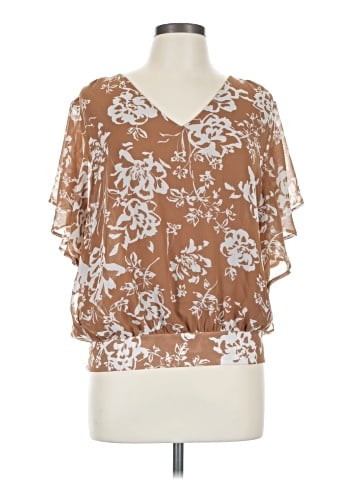 Ann Taylor Factory Short Sleeve Blouse (view 1)
