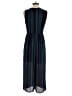 Leith 100% Polyester Stripes Teal Jumpsuit Size S - photo 2