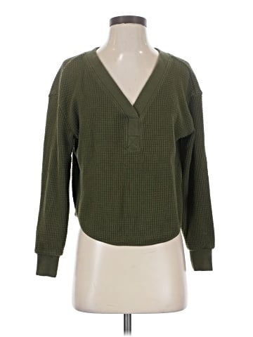 Madewell Brushed Waffle V-Neck Tee (view 1)