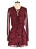 BCBGeneration 100% Polyester Burgundy Romper Size XS - photo 1