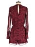 BCBGeneration 100% Polyester Burgundy Romper Size XS - photo 2
