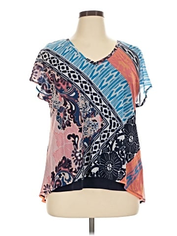 Dana Buchman Short Sleeve Blouse (view 1)