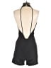 Glam 100% Polyester Solid Black Romper Size S - photo 2