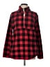 Entro 100% Polyester Plaid Red Pullover Sweater Size L - photo 1