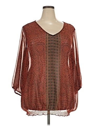 Liz Claiborne 3/4 Sleeve T-Shirt (view 1)