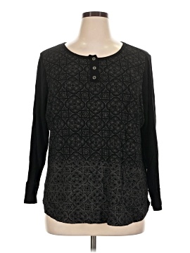 Cj Banks Long Sleeve Henley (view 1)