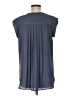 Assorted Brands 100% Polyester Gray Blue Short Sleeve Blouse Size M - photo 2