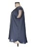 Assorted Brands 100% Polyester Gray Blue Short Sleeve Blouse Size M - photo 5