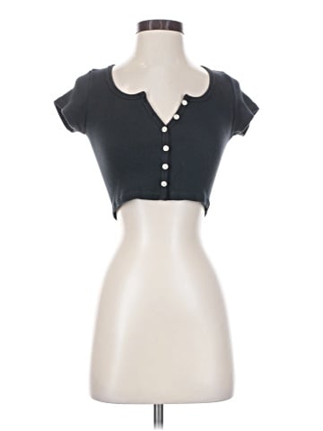 Brandy Melville Short Sleeve Henley (view 1)