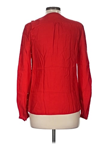 Massimo Dutti Long Sleeve Silk Top (view 2)