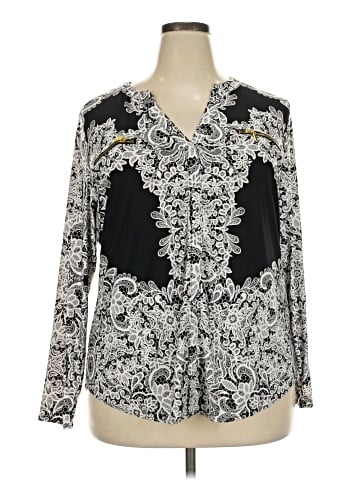 INC International Concepts Long Sleeve Blouse (view 1)