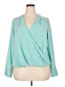 Halogen Teal 3/4 Sleeve Blouse Size XXL - photo 1