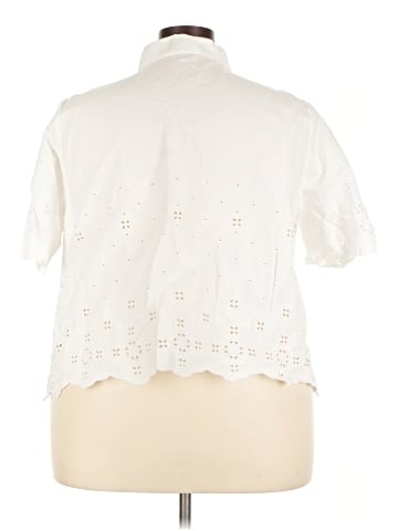 Lands' End Short Sleeve Blouse (view 2)