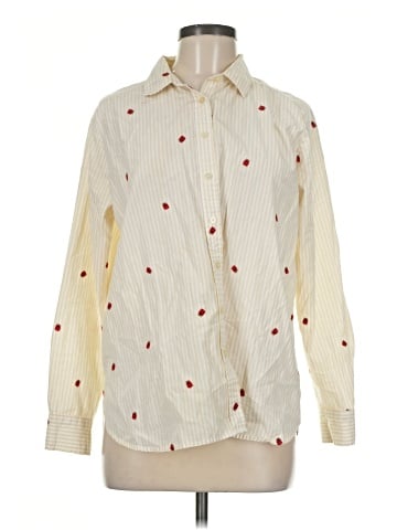 Ann Taylor LOFT Long Sleeve Button-Down Shirt (view 1)