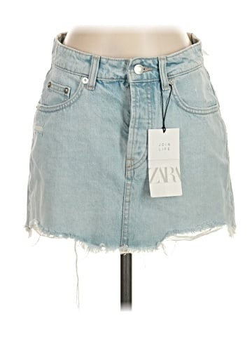 Zara Denim Skirt (view 1)