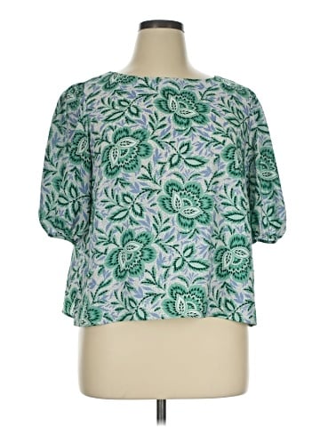 Ann Taylor Short Sleeve Blouse (view 1)