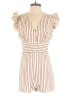 Cupshe Stripes Ivory Romper Size S - photo 1