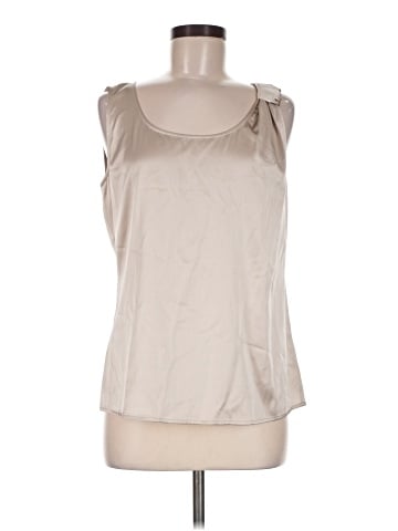 St. John Sleeveless Silk Top (view 1)