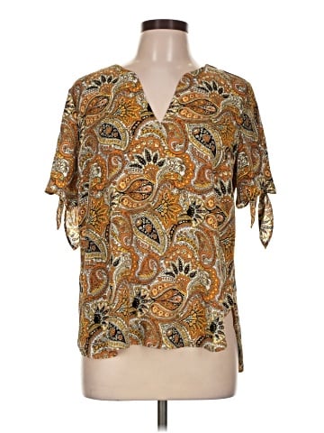 MICHAEL Michael Kors Short Sleeve Blouse (view 1)