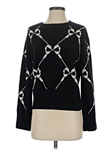 Aqua Cashmere Pullover Sweater (view 1)