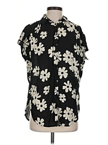 Madewell Central Tunic Shirt in Ikat Floral (view 1)